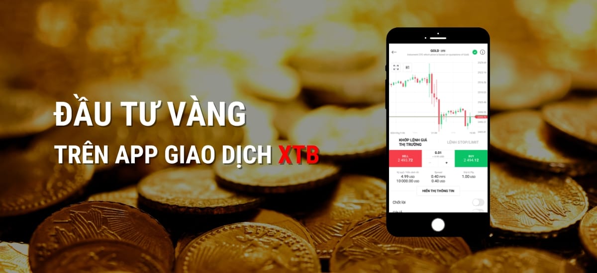 Đầu tư vàng trên app XTB