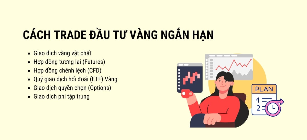 Cách trade đầu tư vàng ngắn hạn: Những cách trade vàng đầu tư ngắn hạn