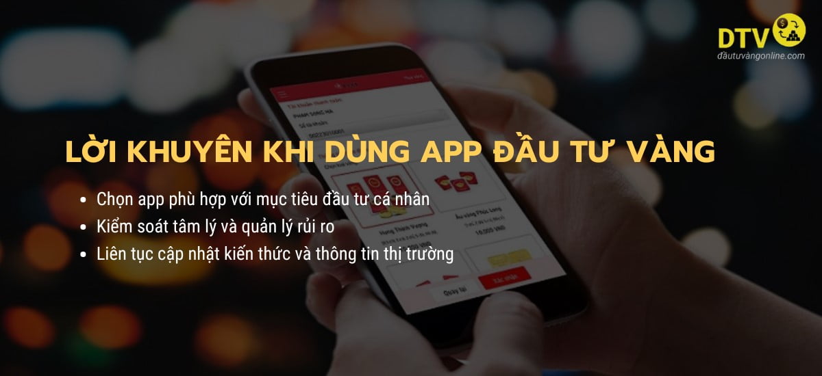 app dầu tư vàng