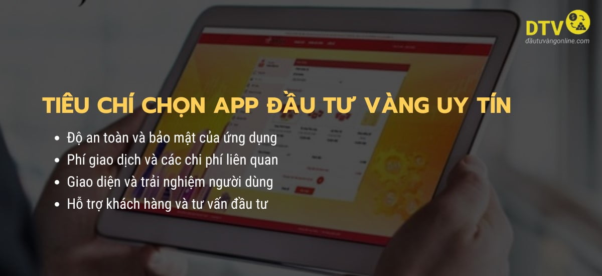 app dầu tư vàng