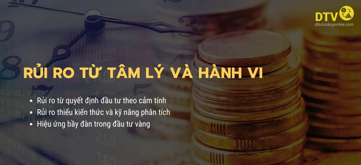 Rủi ro khi đầu tư vàng